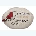 Youngs Resin Cardinal Welcome Rock Garden Decor 73974